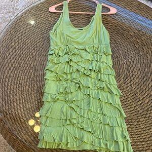 Mango Lime Green Dress